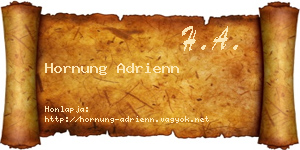 Hornung Adrienn névjegykártya