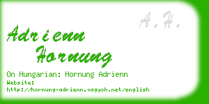 adrienn hornung business card